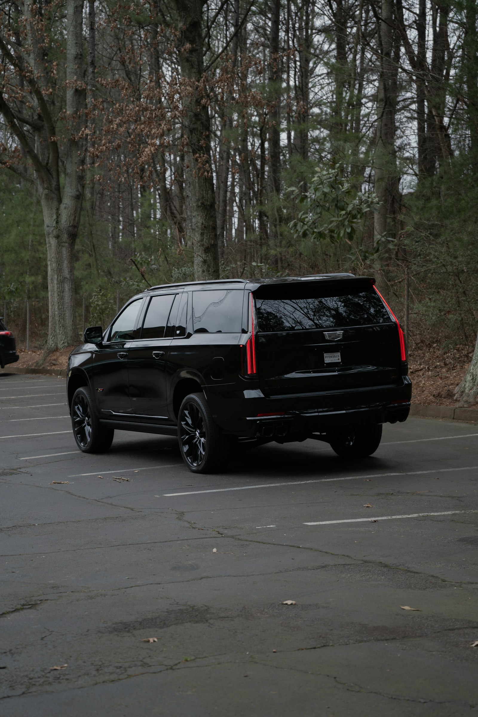 Escalade ESV rear three-quarter view